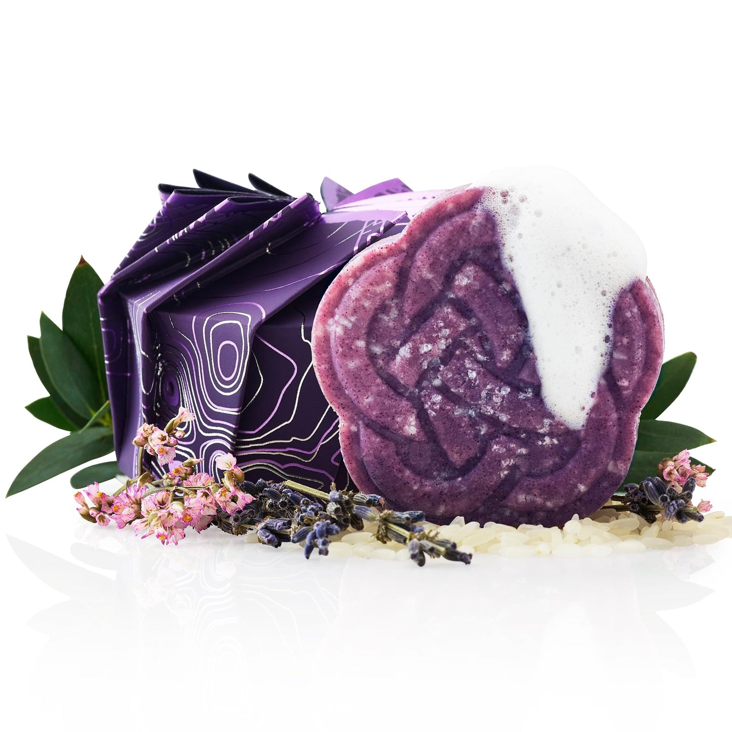 Viori Purple Shampoo Bar - Handcrafted with Longsheng Rice Water & Natural Ingredients - All Natural Shampoo Bar - Neutralizes Brassy Tones In Blonde Beauty & Personal Care Viori
