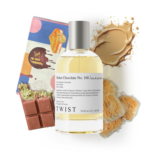 Twist Dubai Chocolate No. 100 - Eau De Parfum Inspired by Fix Dubai Chocolate, Long-Lasting Perfume For Women, Paraben Free, Vegan, Clean Ingredients Beauty & Personal Care HOUSE OF TWIST