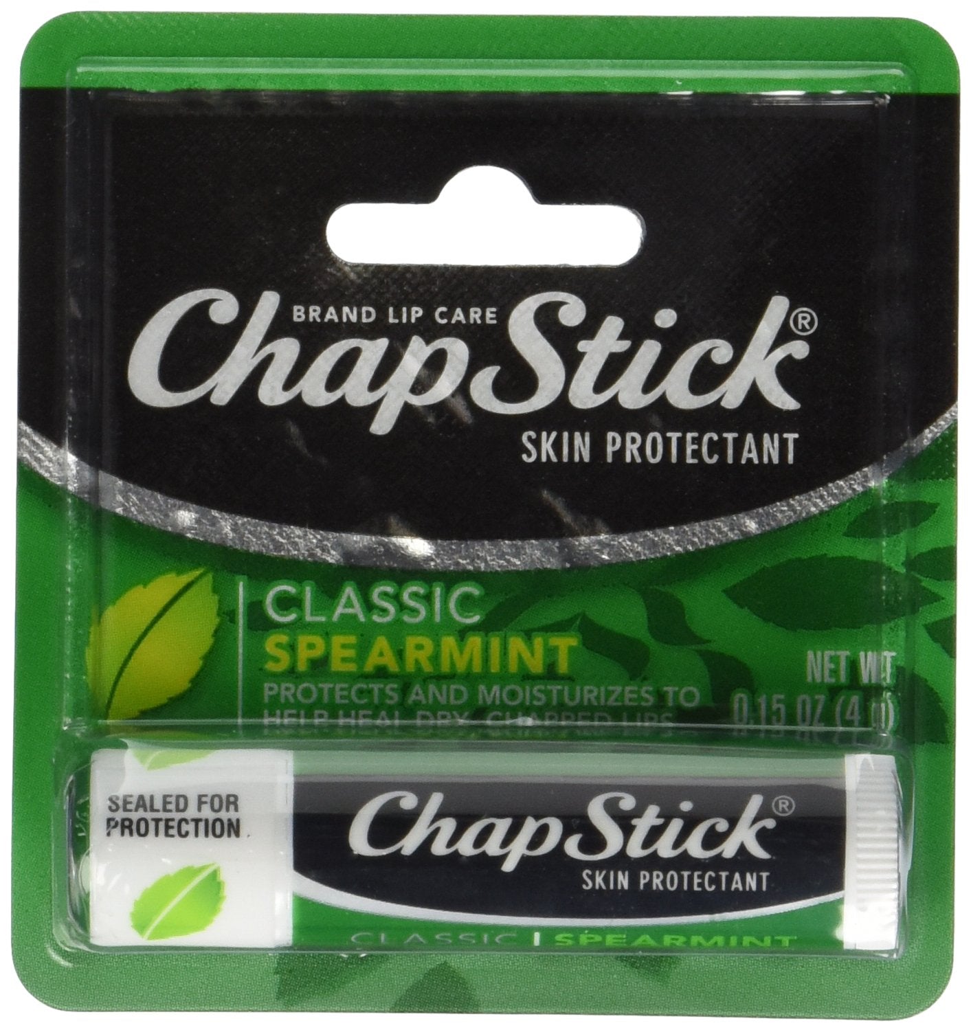 ChapStick Skin Protectant, Classic Spearmint 0.15 oz (Pack of 12) Beauty & Personal Care Chapstick