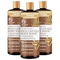 Dr. Jacobs Naturals Pure Castile Soap Liquid Body Wash, Sandalwood - Plant Based Soap Infused with Vitamin E and Aloe Vera to Moisturize Dry Beauty & Personal Care DR.JACOBS NATURALS