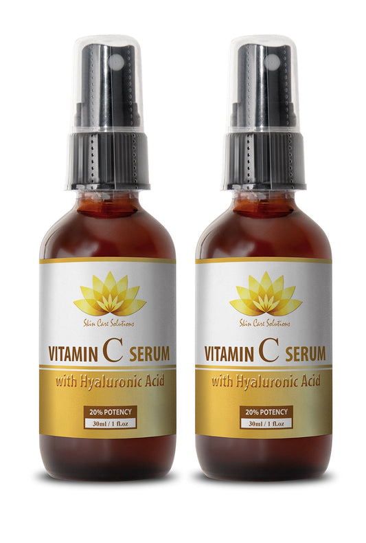 Cosmetics for women - VITAMIN C SERUM With Hyaluronic Acid - Face skin repair - 2 bottles Beauty & Personal Care SKIN CARE SOLUTIONS