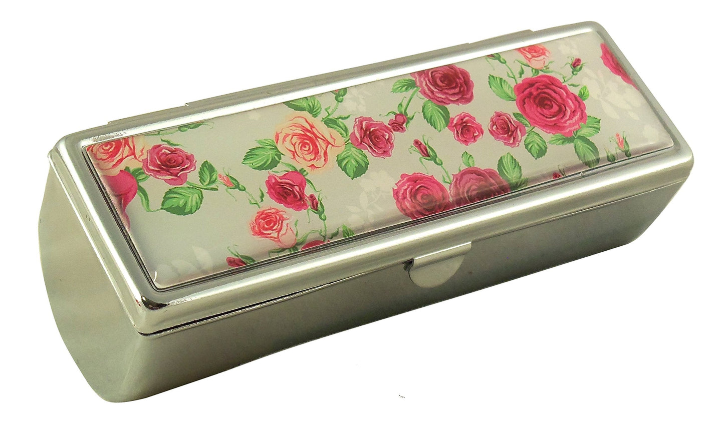 Houder Designer Lipstick Case with Mirror for Purse - Decorative Lipstick Holder with Gift Box - Velvet Lined - Protect Your Lipsticks in Style (Red Beauty & Personal Care Houder