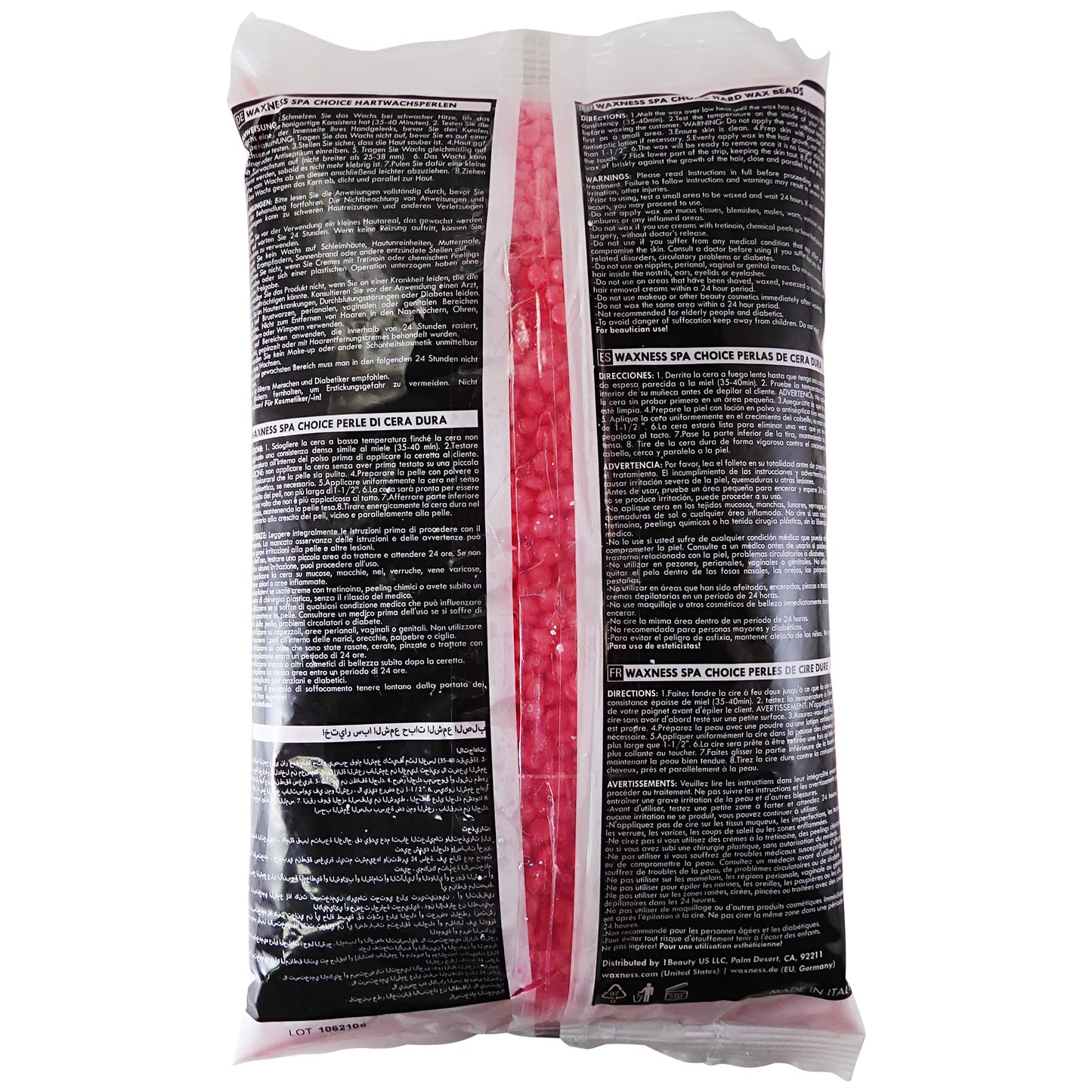 Waxness Spa Choice Rosin Free Multidirectional Hard Wax Passion Fruit Bulk 26.6 lb / 12 kg Beauty and Personal Care Waxness