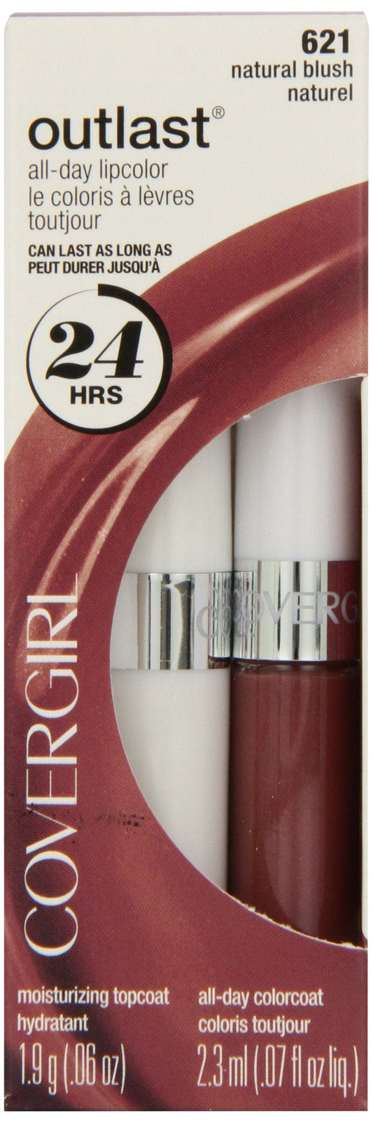 CoverGirl Outlast All Day Two Step Lipcolor, Natural Blush 621, 0.13 Ounce Beauty & Personal Care COVERGIRL