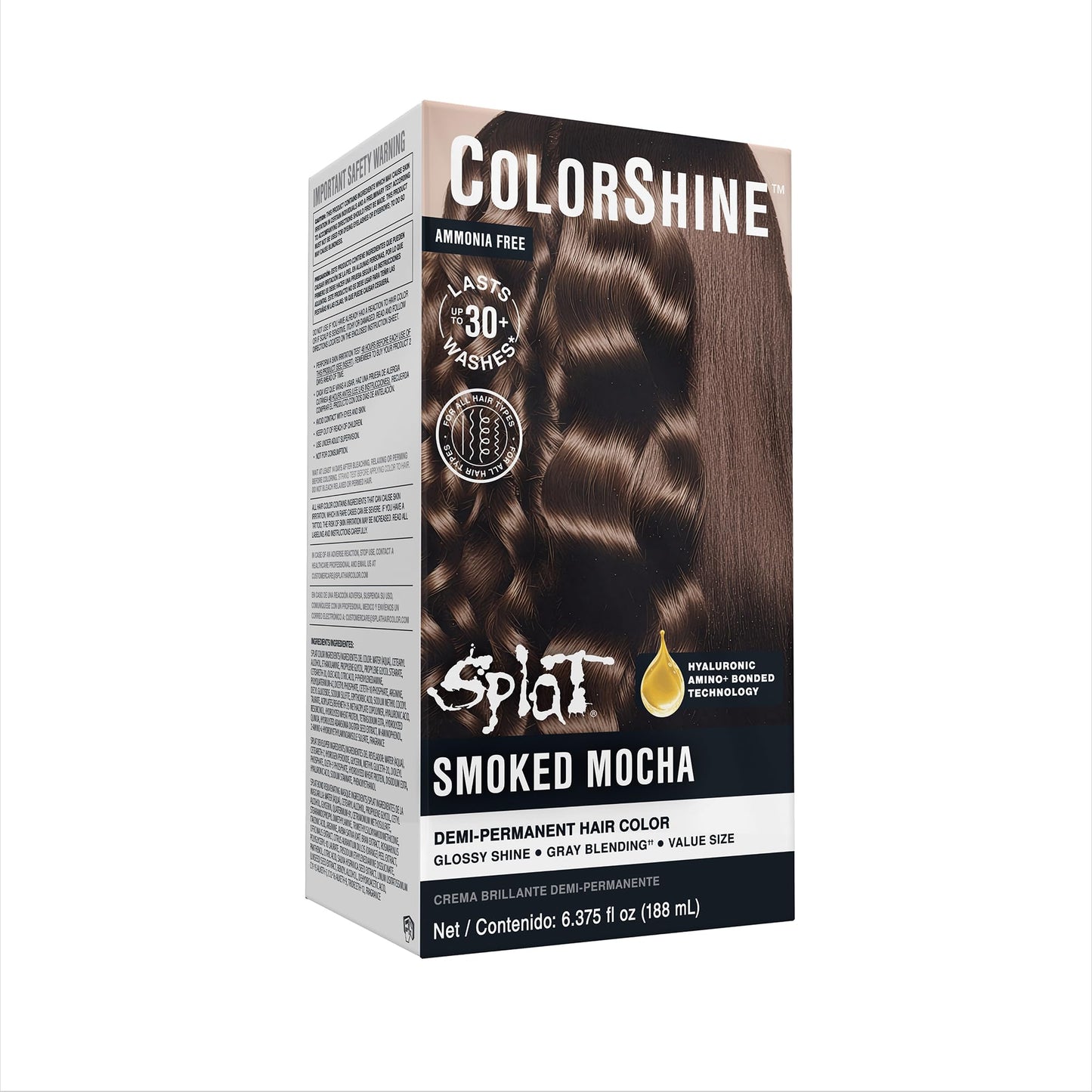 Splat ColorShine Demi-Permanent Hair Color, Smoked Mocha Beauty & Personal Care Splat
