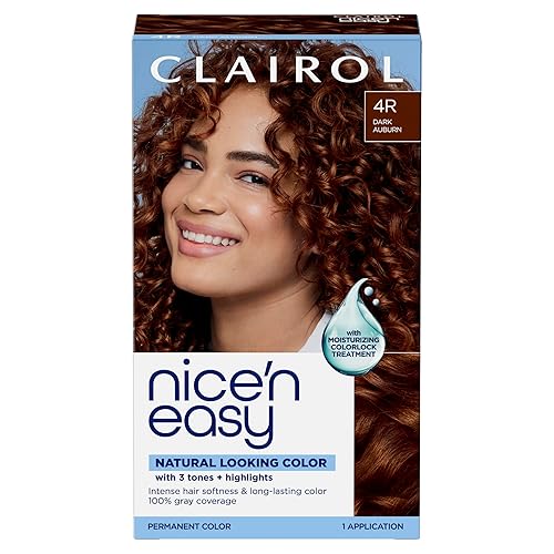 Clairol Nice'n Easy Permanent Hair Dye, 4R Dark Auburn Hair Color, Pack of 1 - Packaging May Vary Beauty & Personal Care Clairol