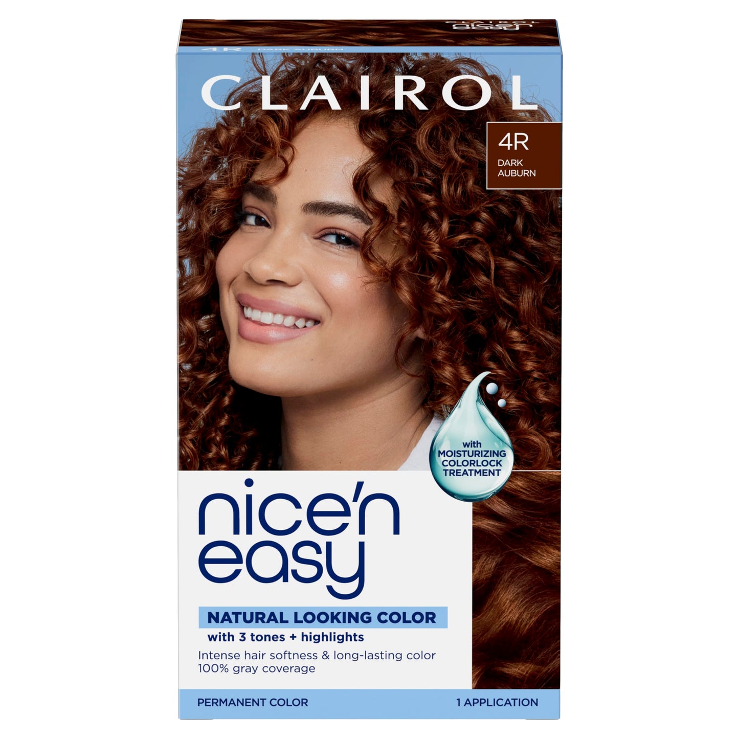 Clairol Nice'n Easy Permanent Hair Dye, 4R Dark Auburn Hair Color, Pack of 1 - Packaging May Vary Beauty & Personal Care Clairol