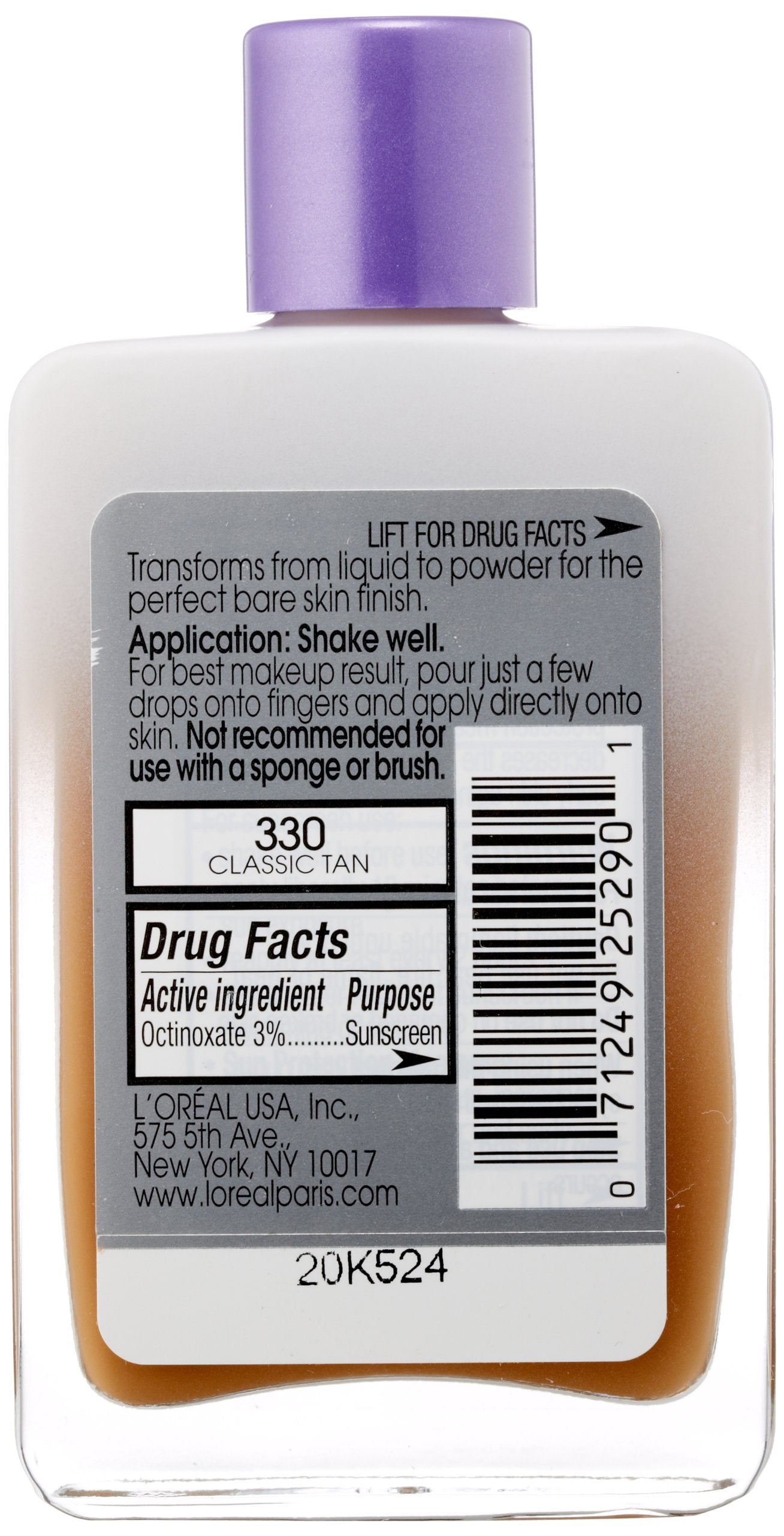 L’Oréal Paris Magic Nude Liquid Powder Bare Skin Perfecting Makeup SPF 18, Classic Tan, 0.91 Ounces Beauty & Personal Care L'Oreal Paris