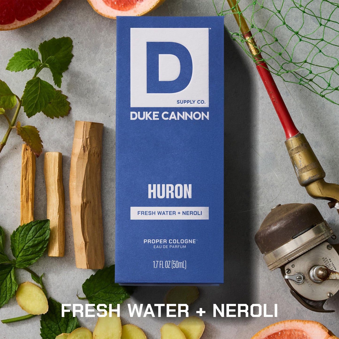 Duke Cannon Proper Cologne Huron | Men's Eau de Parfum | Fresh Water and Neroli | Aquatic, Fresh, Long-Lasting Scent | 1.7 fl oz Beauty & Personal Care Duke Cannon Supply Co.