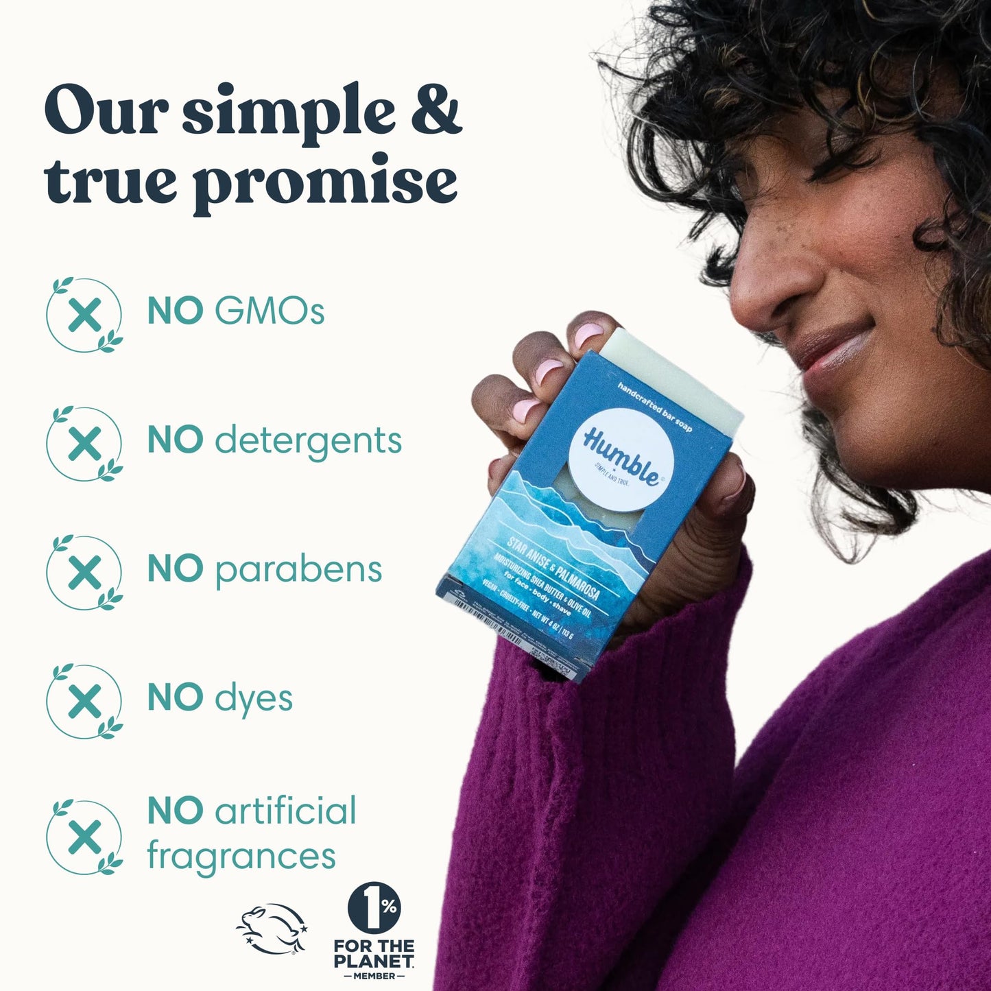 Humble Natural Bar Soap, Spicy & Earthy - Cold Processed Face & Body Soap Bar with Essential Oils - Moisturizing Formula for Long-Lasting Freshness Beauty & Personal Care HUMBLE SIMPLE AND TRUE.