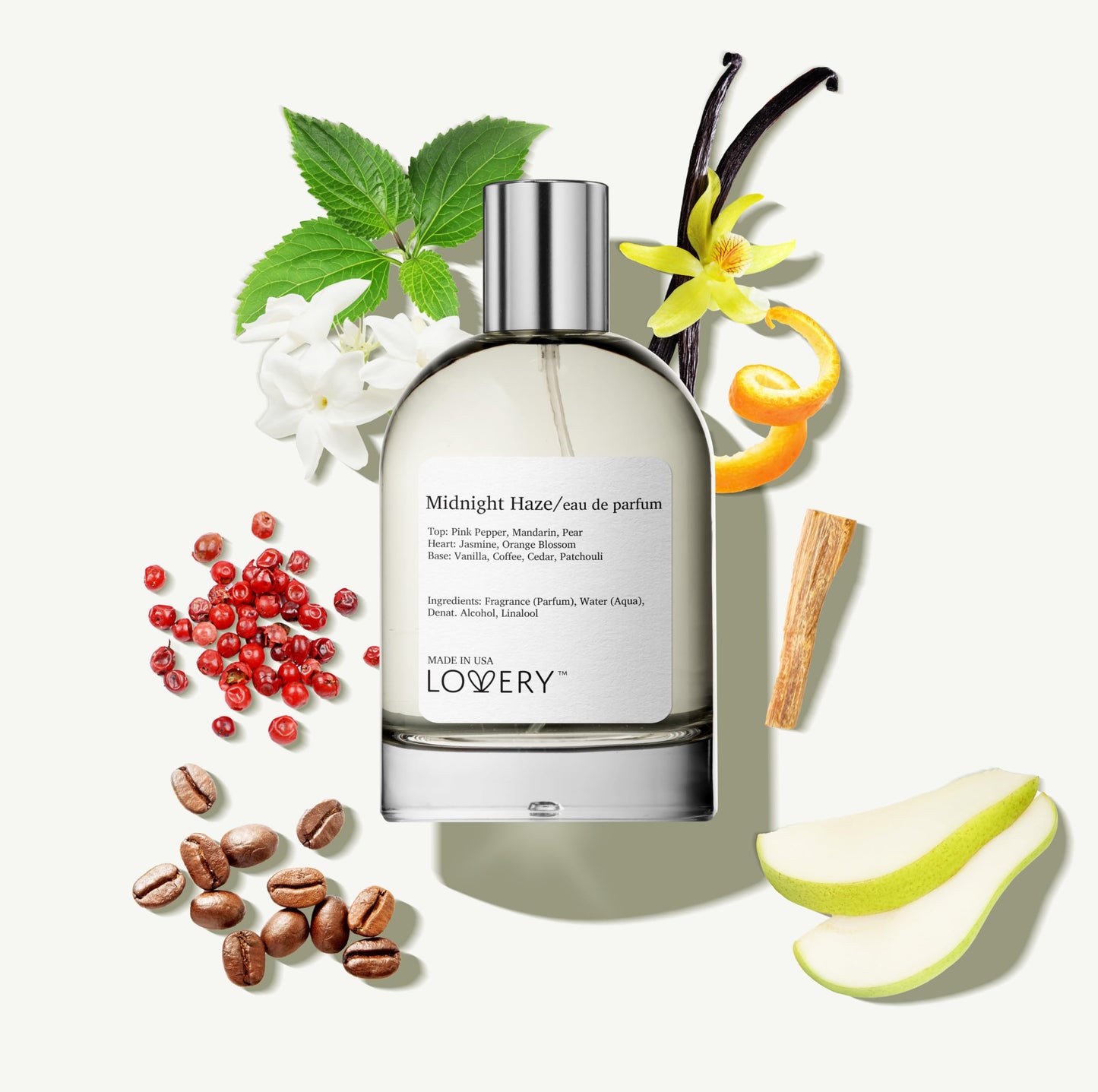 Eau de Parfum Midnight Haze, Inspired by Y. S' L Black O.pium Perfume for Women, Clean Long Lasting Vegan Womens Perfumes - Vanilla, Jasmine, Orange Beauty & Personal Care LOVERY