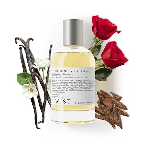 Twist Velvet Oud No. 197 - Inspired by MFK's Oud Satin Mood, Long Lasting Perfume for Women and Men, Arabian Oud & Rose Fragrance, Paraben-Free Beauty & Personal Care HOUSE OF TWIST