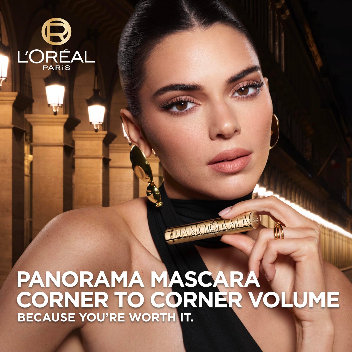 L'Oreal Paris Voluminous Panorama Mascara, Volumizing and Lengthening Mascara, Washable Longwear and Smudge Resistant Make Up, Blackest Black, 0.33 Fl Beauty & Personal Care L'Oreal Paris
