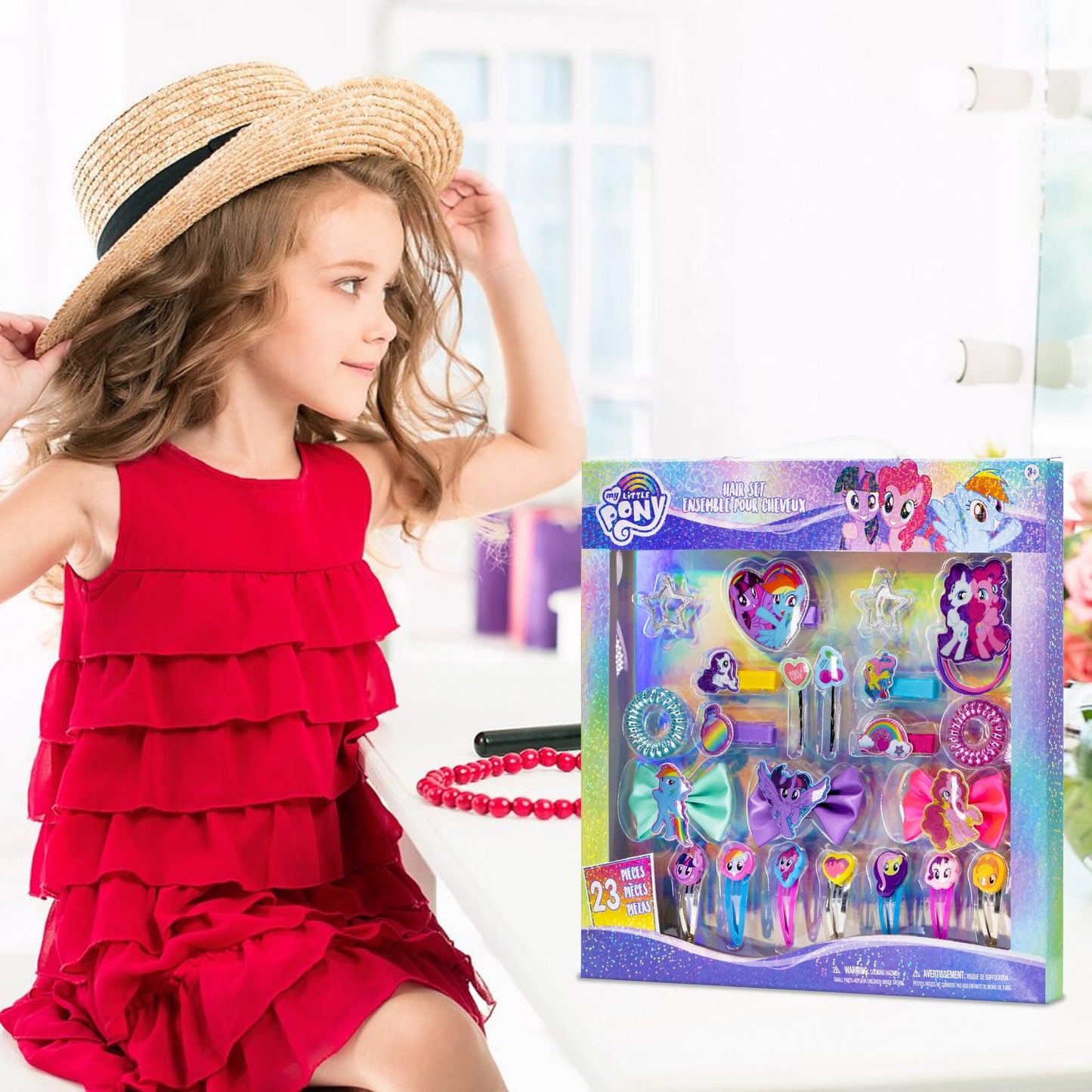 My Little Pony - Townley Girl Hair Accessories Kit|Gift Set for Kids Girls|Ages 3+ (22 Pcs) Including Hair Bow, Coils, Hair Clips, Hair Pins and More Beauty & Personal Care Townley Girl