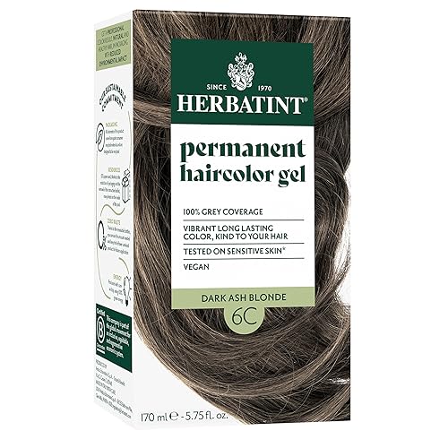 Herbatint Permanent Hair Dye For Women - 6C Dark Ash Blonde - For Up To 100% Gray Coverage of Resistant Gray Hair - Ammonia-Free, Alcohol-Free & Vegan Beauty & Personal Care Herbatint
