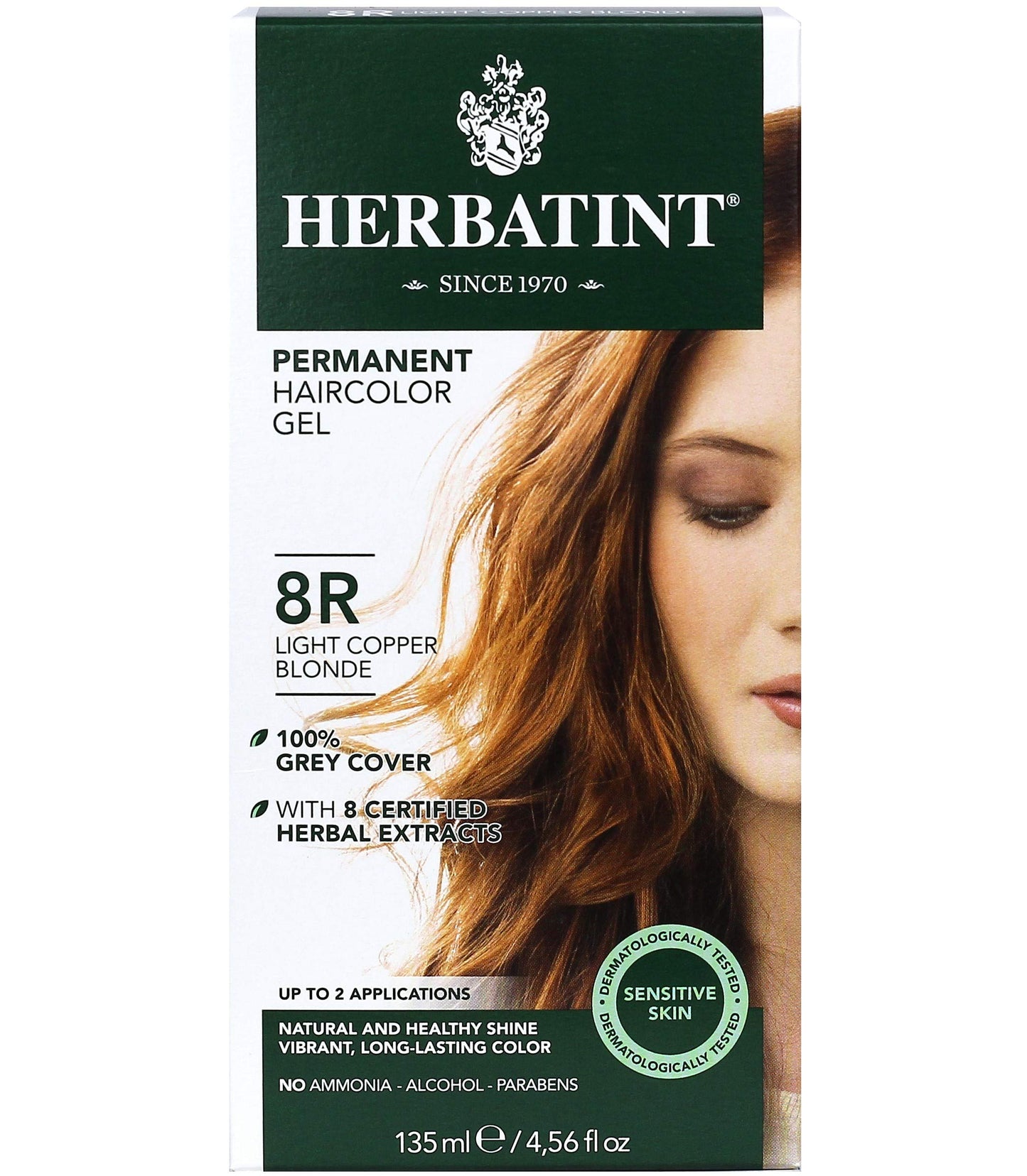 Herbatint 8R Light Copper Blonde Permanent Hair Colour, 4 OZ Beauty & Personal Care Herbatint