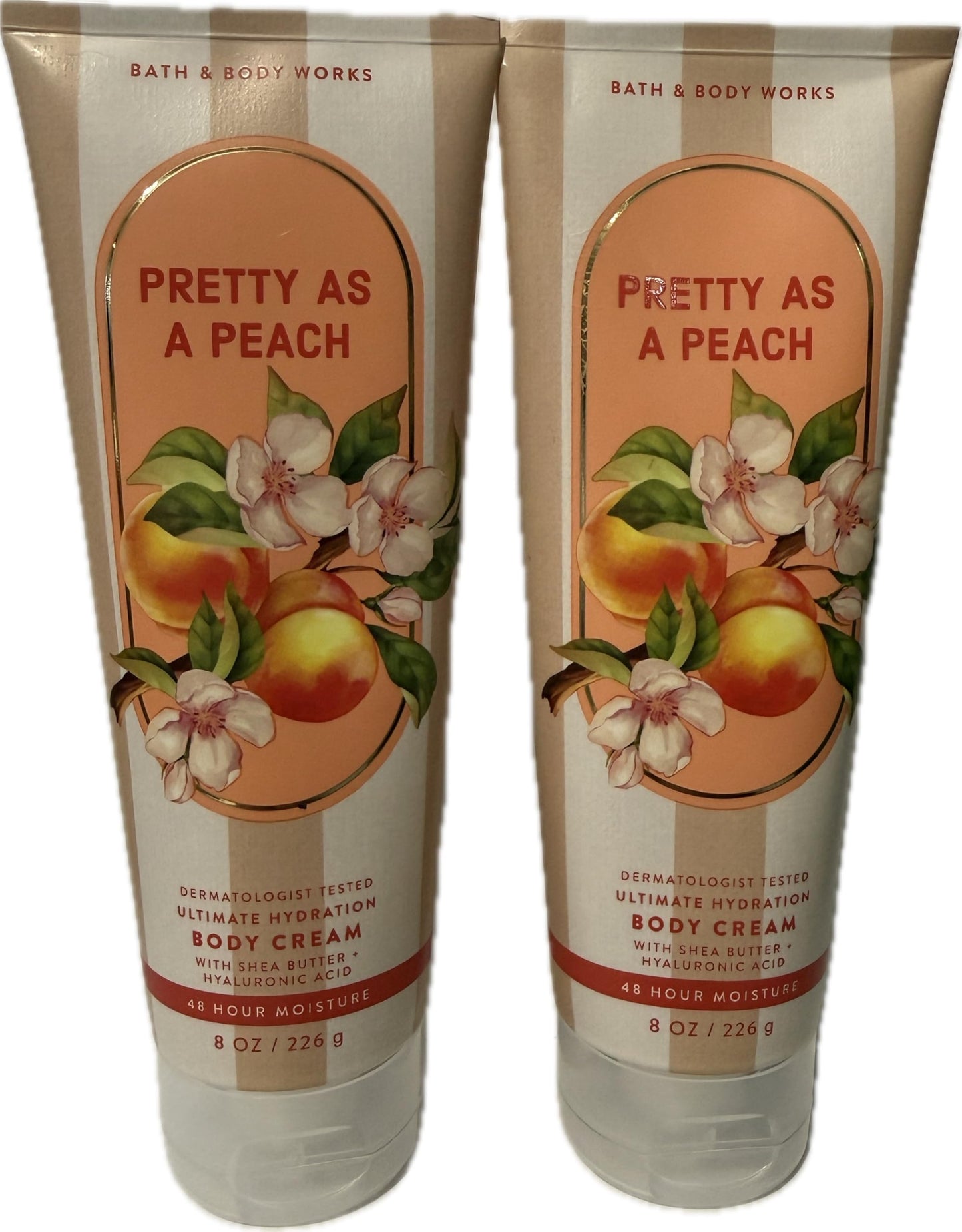 Bath & Body Works Women's Pretty As A Peach Ultimate Hydration Body Cream 8 Ounces Pack of 2 Beauty & Personal Care Bath & Body Works