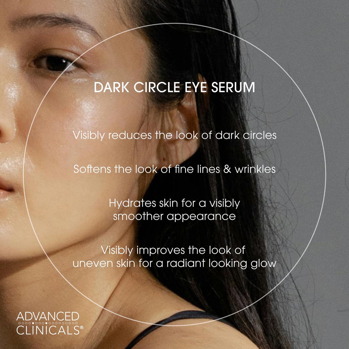 Advanced Clinicals Dark Circle Caffeine Under Eye Serum For Face With Hyaluronic Acid Moisturizer + Peptides | Brightening Vitamin C Serum Helps Beauty & Personal Care Advanced Clinicals