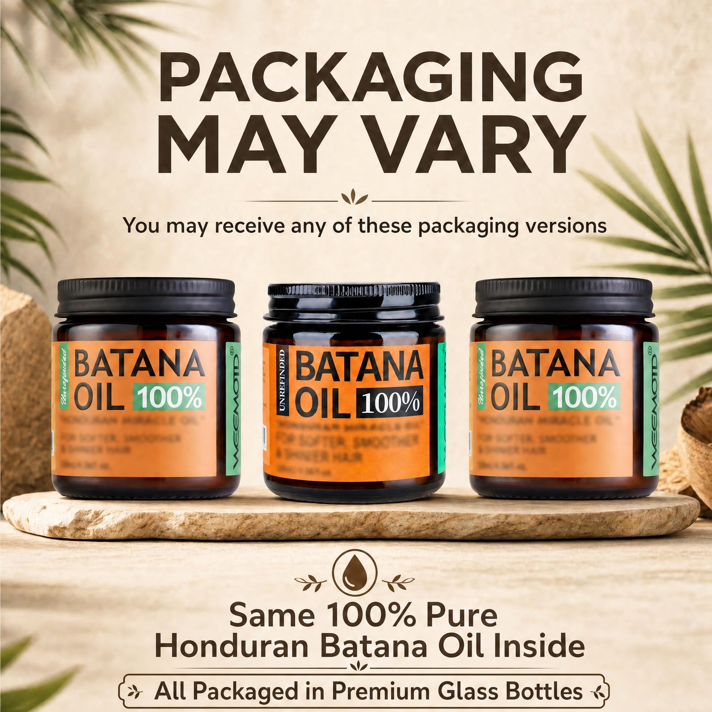 WEEMOTD 100% Raw Batana Oil for Hair, Unrefined Conditioning Scalp Oil from Honduras, Moisturizing Hair Mask, Adds Shine & Softness for Men & Women Beauty and Personal Care WEEMOTD
