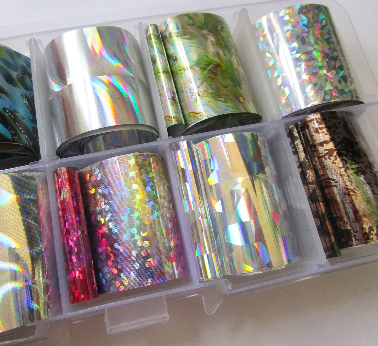 30 Sheet Holographic Transfer Nail Foil Stickers Starry Sky Nail Art Foils Sticker Wraps Metallic Gold Silver Laser Transfer Nail Decals for Manicure Beauty & Personal Care LoveOurHome