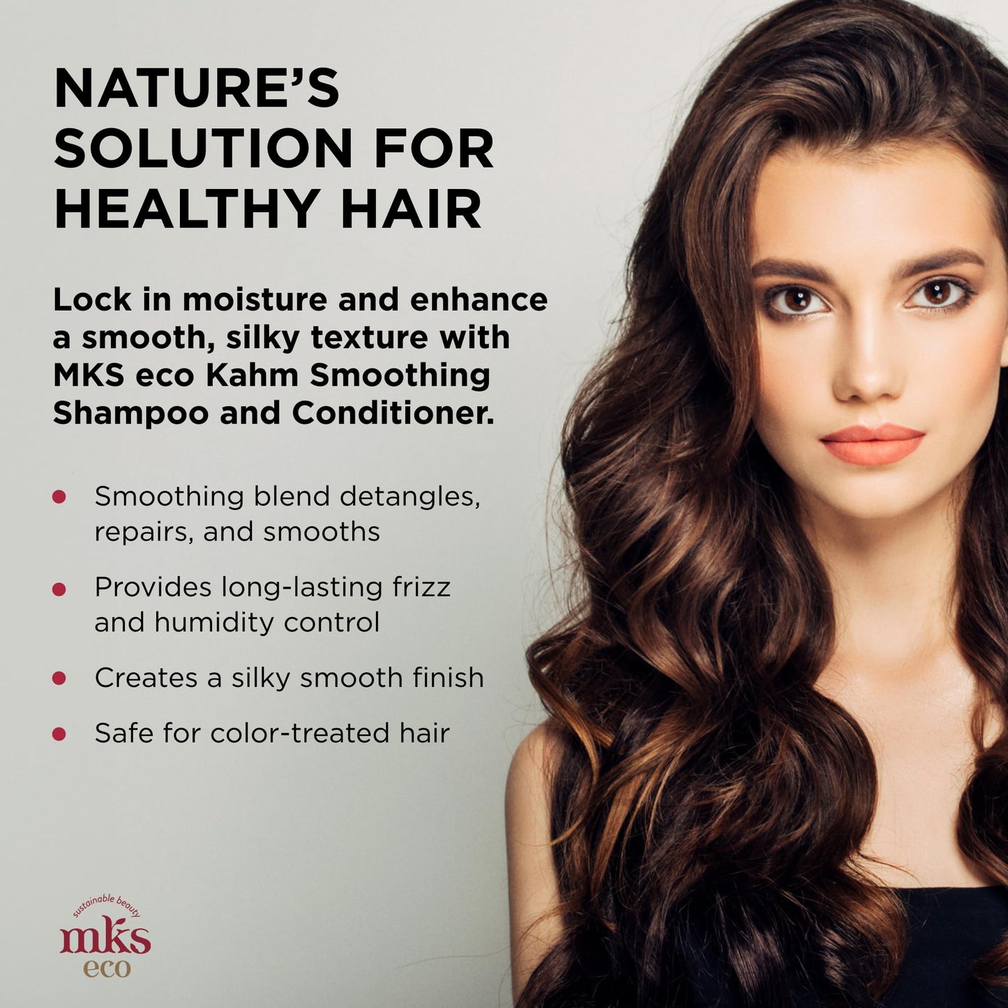 MKS eco Kahm Smoothing Shampoo, Original Scent (10 fl oz) + MKS eco Kahm Smoothing Conditioner, Original Scent (10 fl oz) - Moroccan Argan Oil, Hemp Beauty & Personal Care Earthly Body