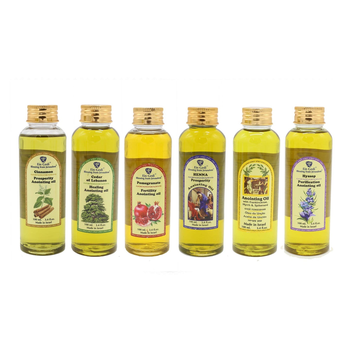 Ein Gedi Anointing Oil 100 ml - 3.4fl oz Blessing From Jerusalem Made In Holyland For Prayer And Blessings Scented With Oils Of The Bible Beauty & Personal Care Ein Gedi