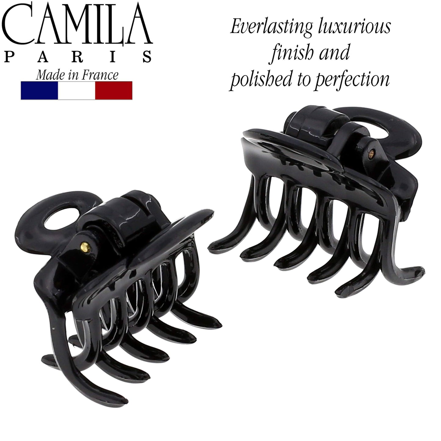 Camila Paris CP2/2 French Hair Clip for Women, Set of 2 Small 1 inch Girls Hair Claw Clips Jaw Fashion Durable and Styling Hair Accessories for Women Beauty & Personal Care Camila