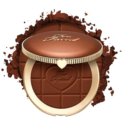 Too Faced Chocolate Soleil Matte Blurring Bronzer | Matte Bronzer Powder that Mimics Natural Skin for Blurred Sun-Kissed Effect, Chocolate Lava, 0.28 Beauty & Personal Care Too Faced