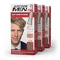 Just For Men Easy Comb-In Color Mens Hair Dye, Easy No Mix Application with Comb Applicator - Sandy Blond, A-10, Pack of 3 Beauty & Personal Care Just for Men
