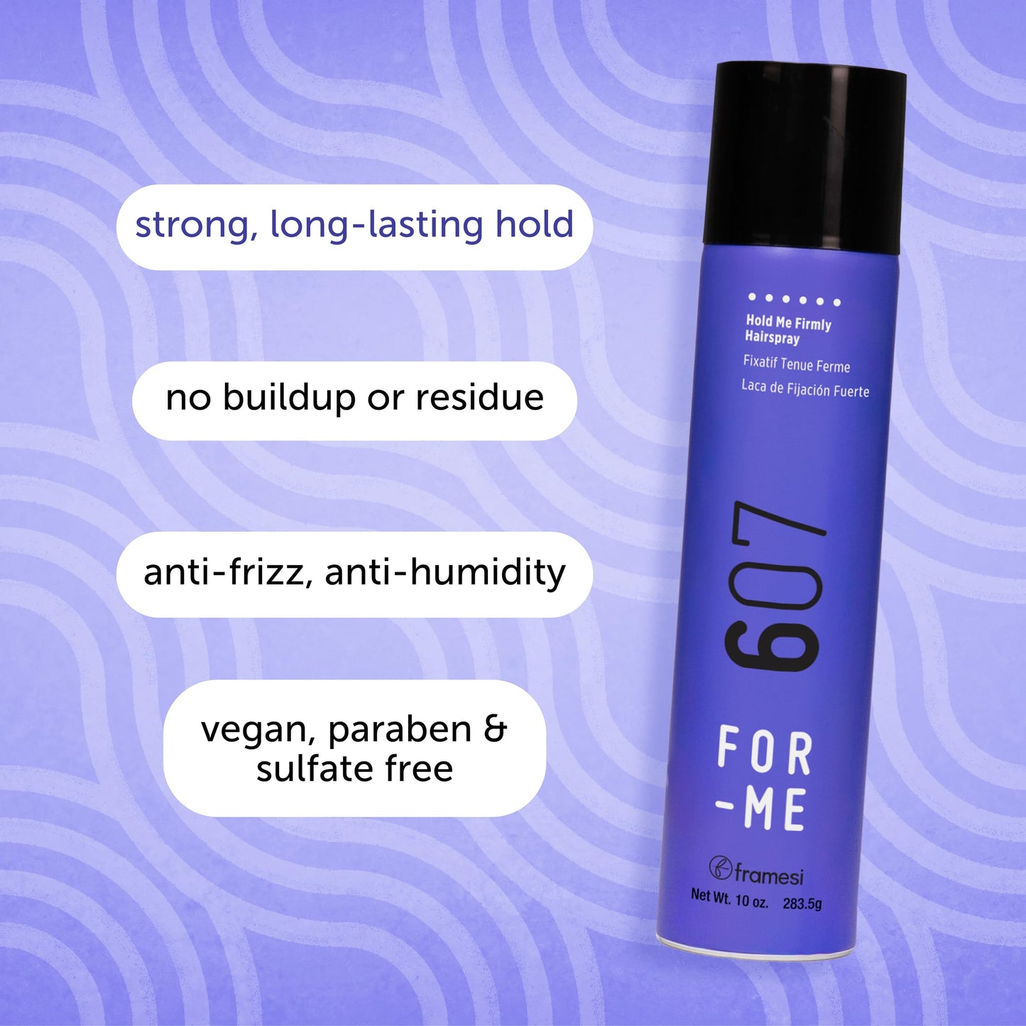 FRAMESI FOR-ME Hair Spray, Hold Me Firmly Hairspray 607, Strong Hold, 10oz Beauty & Personal Care F FRAMESI