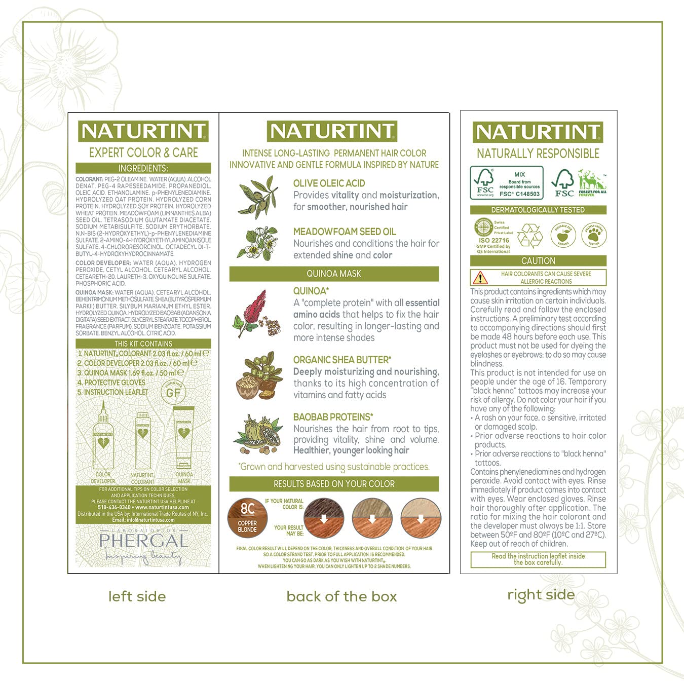 Naturtint 8C Copper Blonde Hair Color, 5.75 FZ Beauty & Personal Care Naturtint