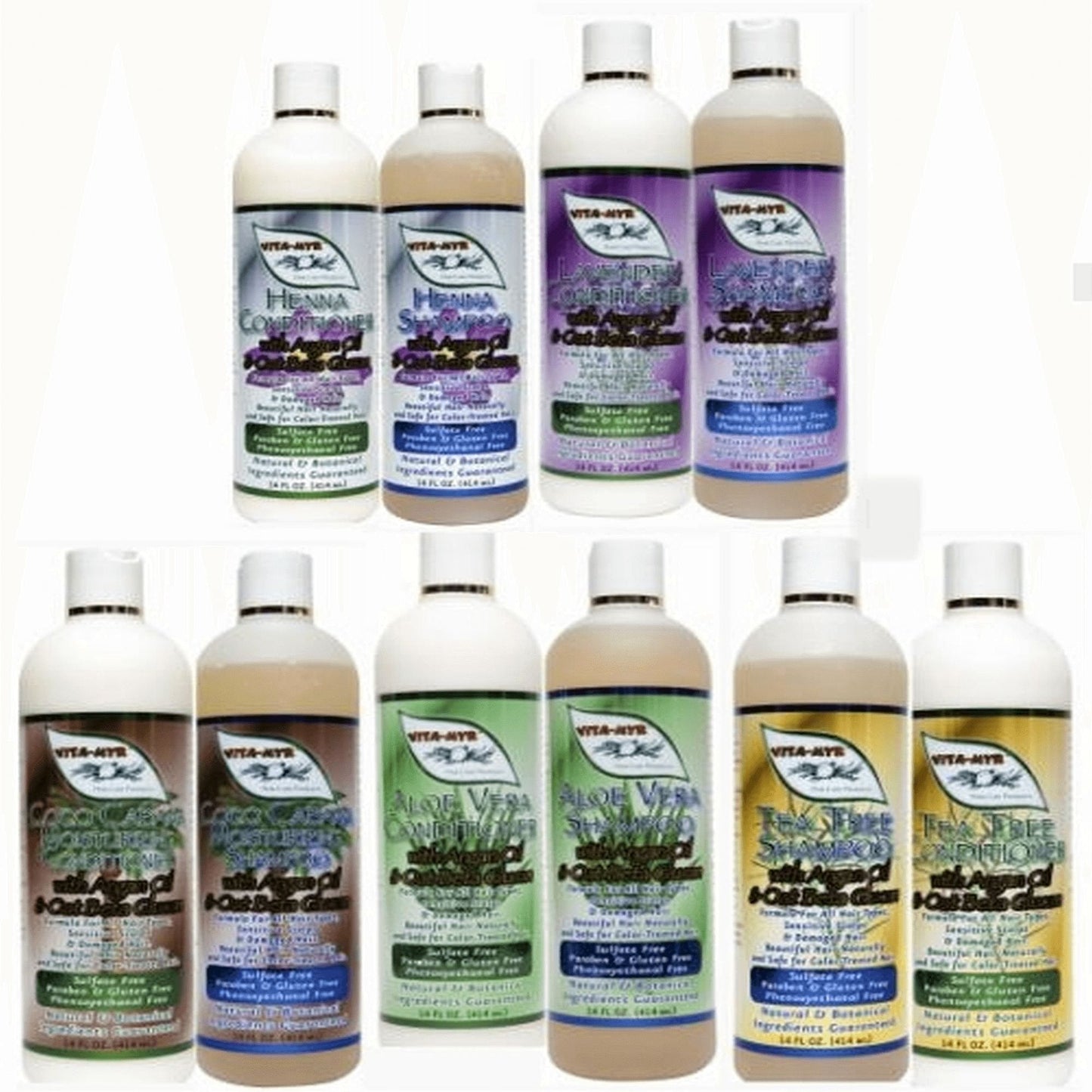 Vitamyr Tea Tree Hair Care Set 16 Oz Natural Shampoo & 16 Oz Natural Conditioner Botanical Ingredients Vegan & Gluten Free Safe & Effective for all Beauty & Personal Care VITA-MYR