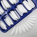 100pc White Press on Nails Medium Coffin Fake Nails, Medium Press-on Nail Coffin Acrylic Nails Press ons Nail White False Nail Glossy Ballerina Beauty & Personal Care LoveOurHome