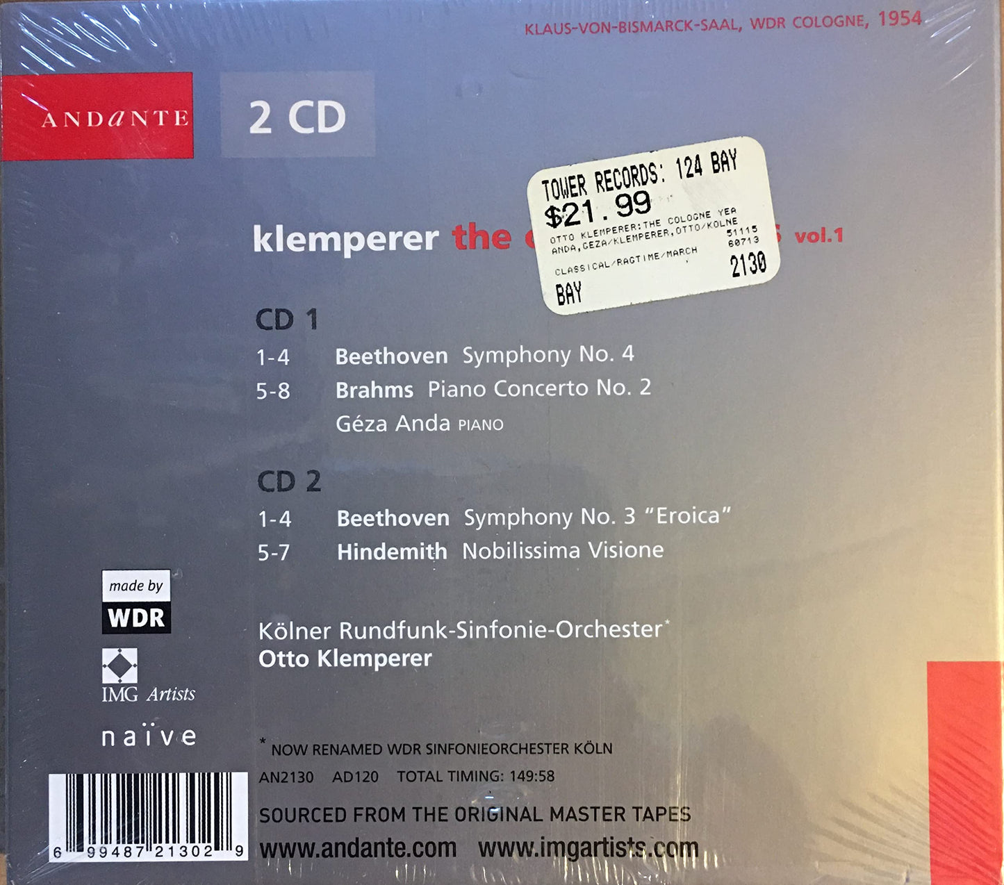 Klemperer: The Cologne Years, Vol. 1 Beauty & Personal Care naïve