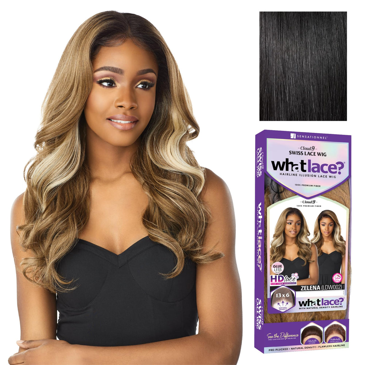 Sensationnel What Lace 13x6 Wig-Zelena, 1 JETBLACK