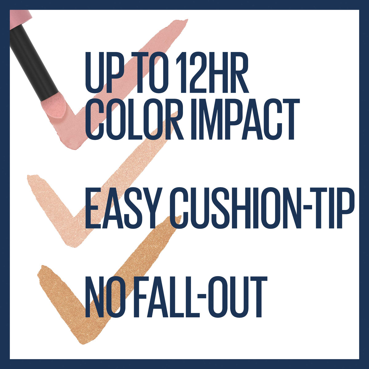 Maybelline New York Color Strike Eye Shadow Pen, Cream To Powder Finish, 50 Hustle
