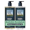 Every Man Jack Men's Shampoo and Conditioner Set - Australian Eucalyptus - Sulfate Free - Made w/Plant Powered Refreshing Ingredients like Peppermint Beauty & Personal Care Every Man Jack