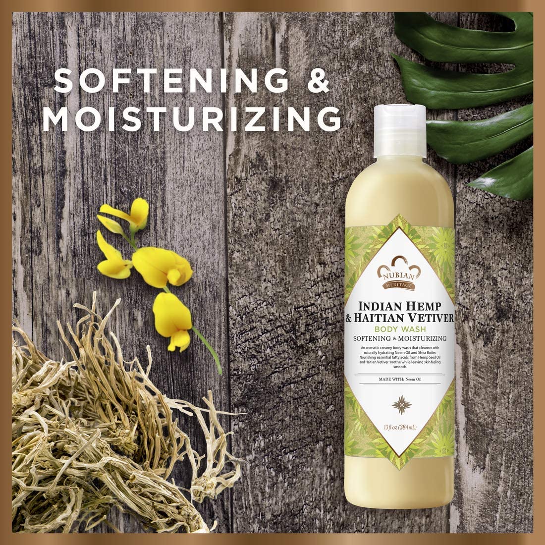 Nubian Heritage Body Wash Indian Hemp 13 Fz Beauty & Personal Care Nubian Heritage
