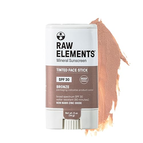 Raw Element Ultra-Moisturizing Face Tint Sunscreen, SPF 30+, Non Toxic Mineral Face Cream, Non Nano Zinc Oxide, Reef Friendly, Safe for All Ages, 0.5 Beauty & Personal Care Raw Elements