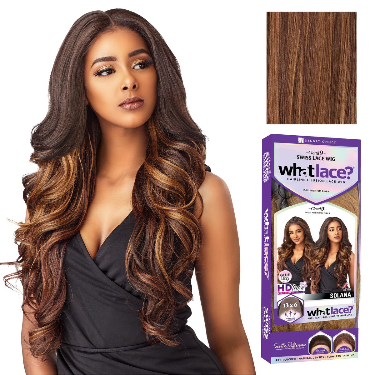 Sensationnel What Lace 13x6 Wig-Solana, FLAMBOYAGECARAMEL