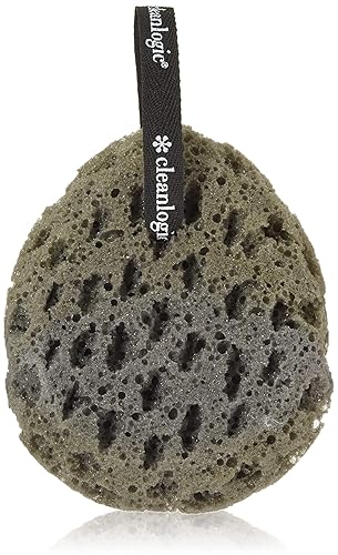 Clean Logic Charcoal Infused Sea Foam Body Sponge (6 Pack) Beauty & Personal Care Cleanlogic