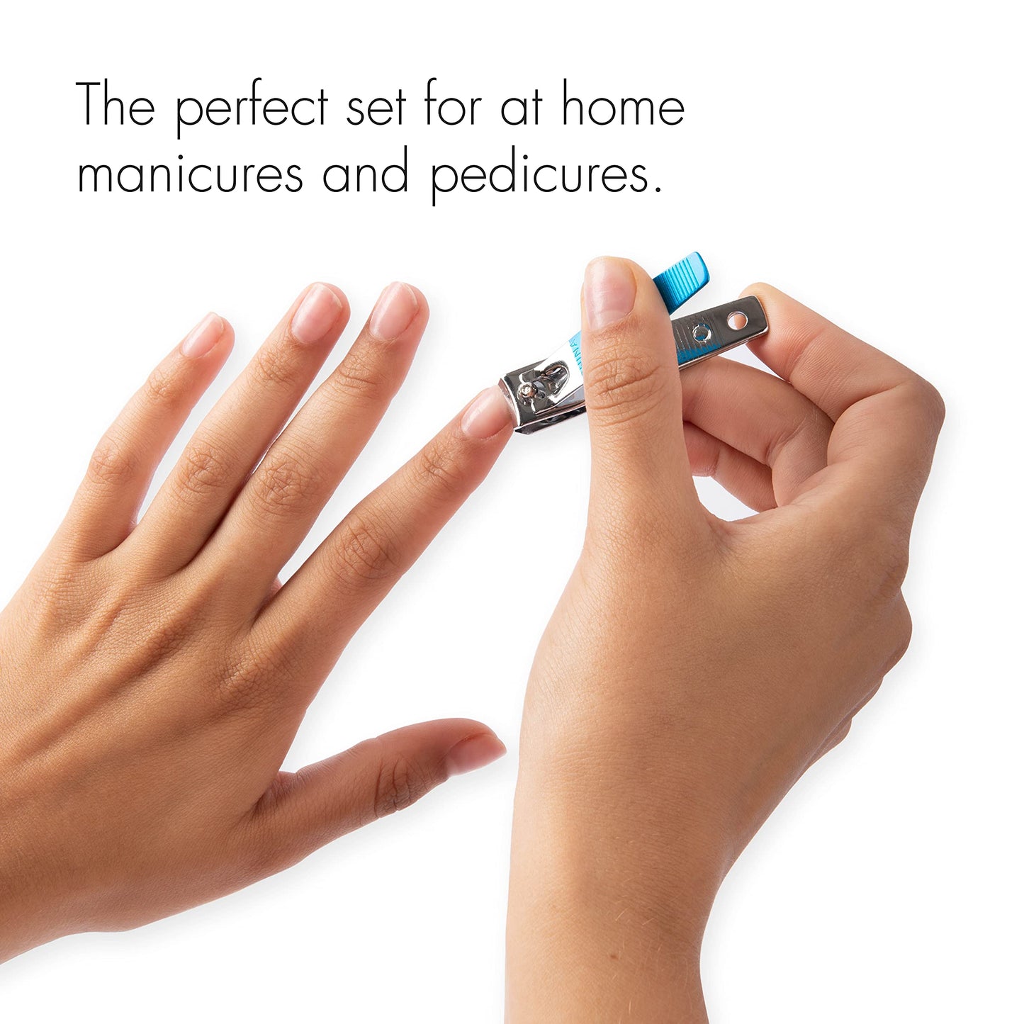 TRIM Azure Collection Clipper Set - Precision-Ground Cutting Edges for Clean, Even Cuts - Convenient and Easy to Use - Perfect for at-Home Manicures Beauty & Personal Care Trim