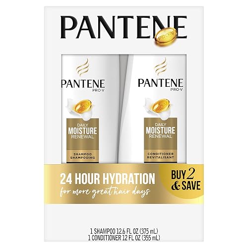Pantene Daily Moisture Renewal Duo set, 12.6 Oz Shampoo and 12 Oz Conditioner Beauty & Personal Care Pantene
