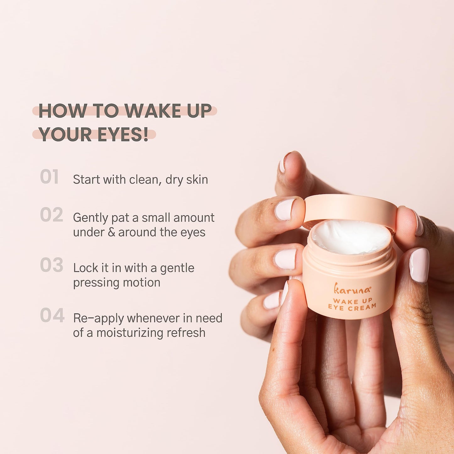 Karuna - Wake Up Eye Cream with Coffee Cherry & Tri-Peptides, Caffeine Eye Cream, Under Eye Brightener, Anti Aging Serum, Moisturizer for Puffiness Beauty & Personal Care Karuna