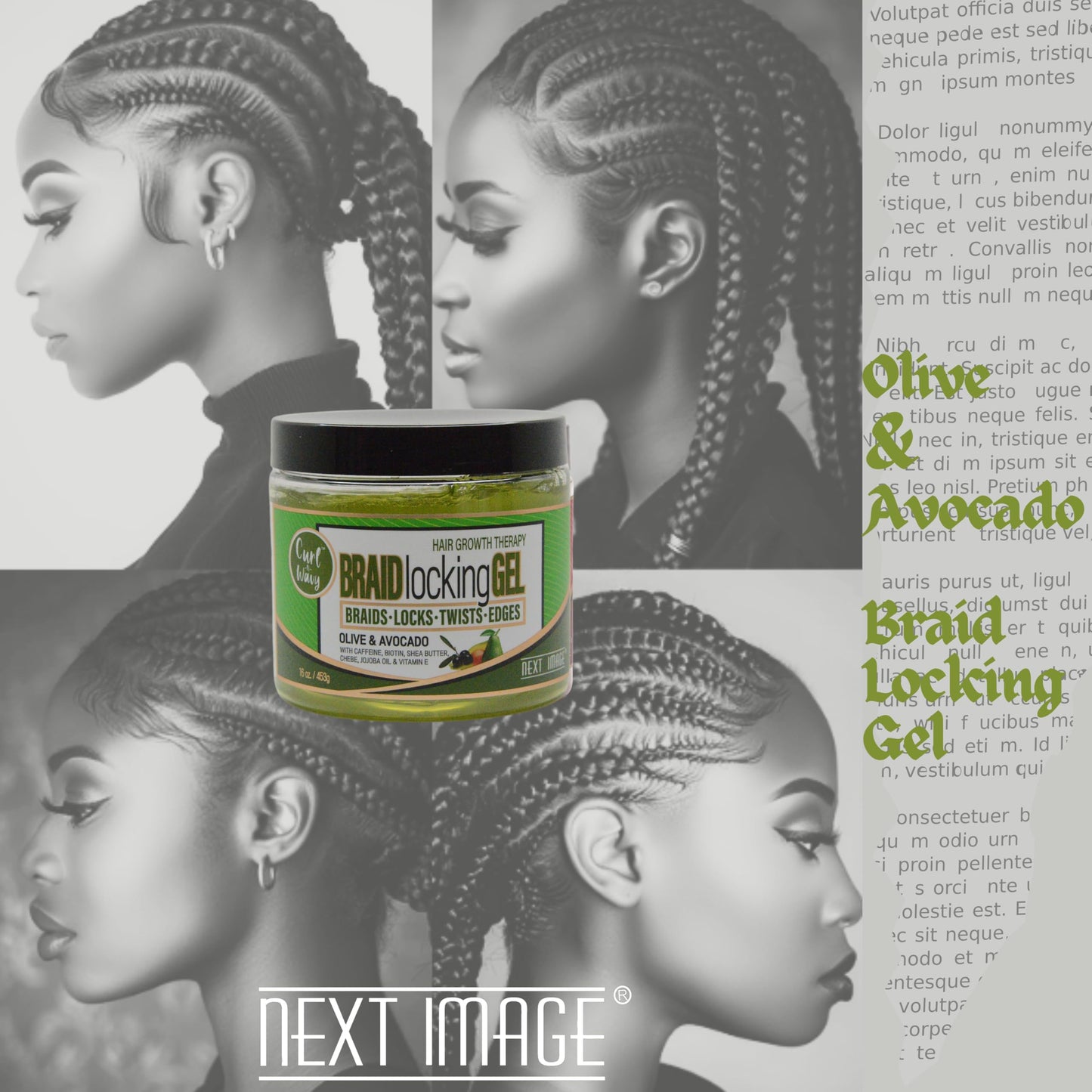 NEXT IMAGE - Braid Locking Gel [Olive & Avocado] 3oz Beauty & Personal Care NEXT IMAGE