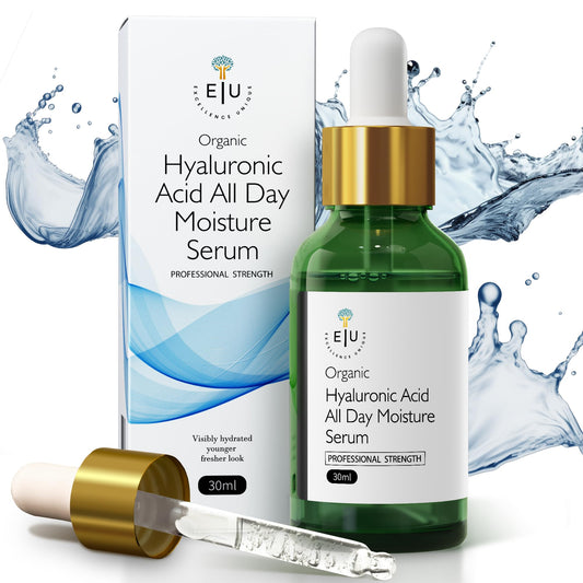 Organic Hyaluronic Acid Serum for Face - 30ml Hydrating Serum - Hyaluronic Acid Serums for Deep Moisture, Plumping & Anti-Aging Beauty & Personal Care E U EXCELLENCE UNIQUE