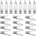 20 Pieces Stainless Steel Nail Clippers Set Fingernail and Toenail Clipper Portable Sturdy Nail Clippers for Men and Women Beauty & Personal Care Mudder