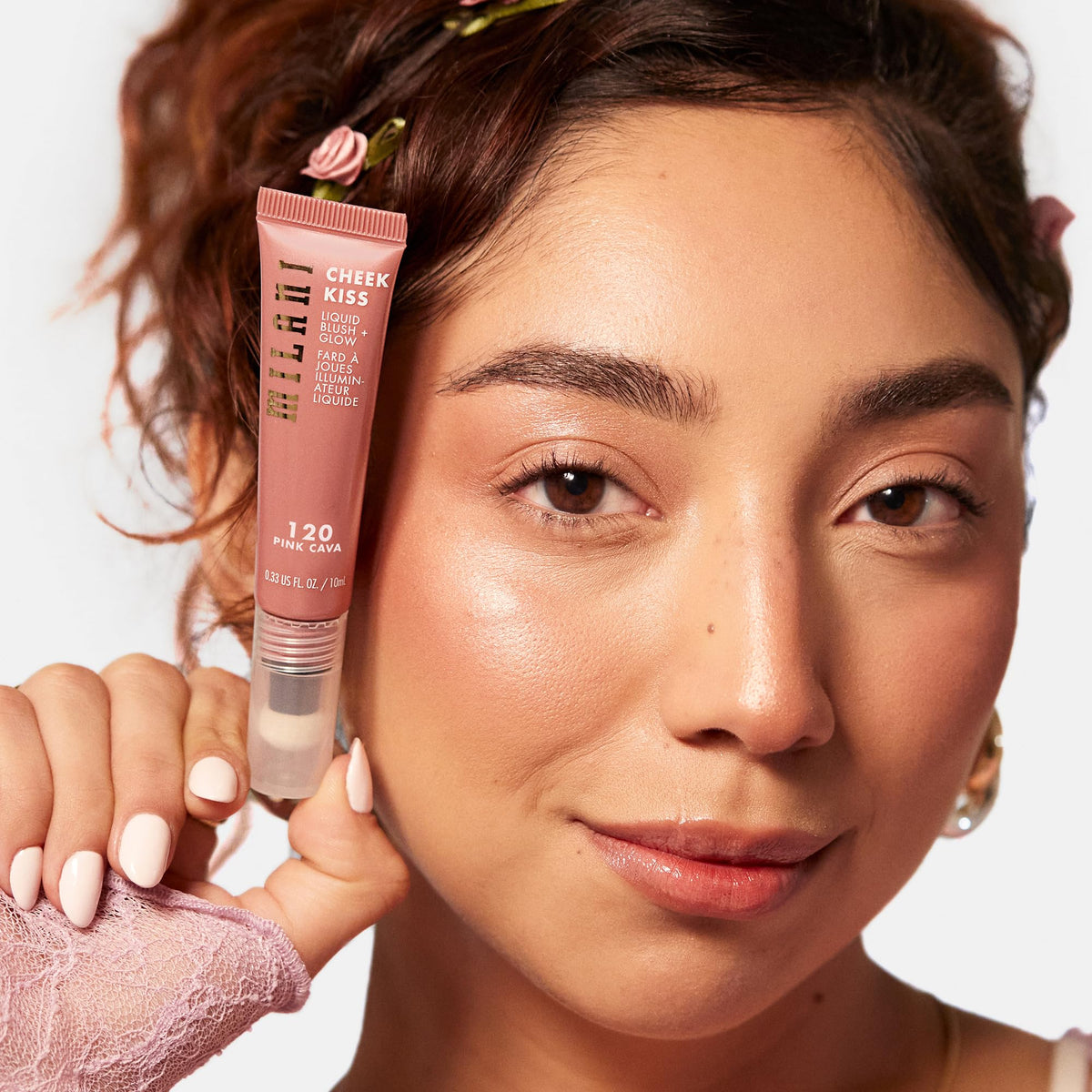 Milani Cheek Kiss Blush + Glow, Liquid Blush and Highlighter - Pink Cava