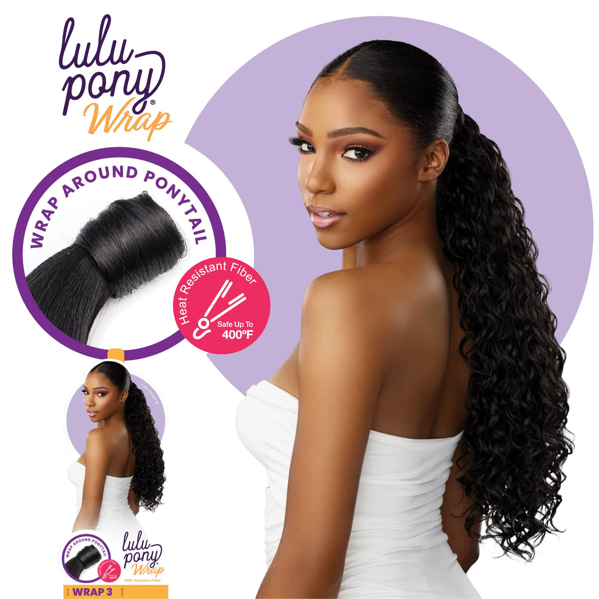 Sensationnel Lulu Pony Wrap Hairextensions-3,T2/BG