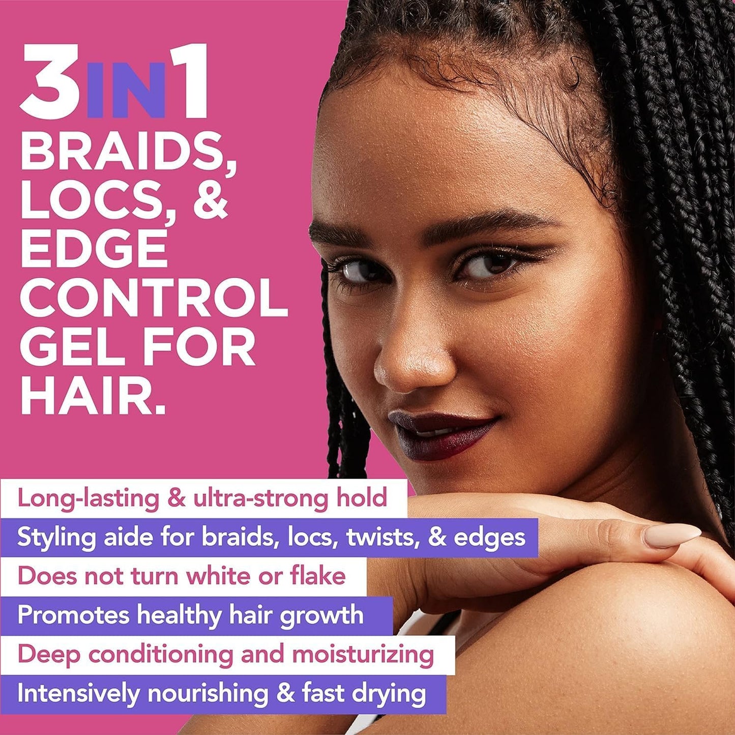 Esha Slick N Slay Braiding Gel (17 Oz., MELON) Beauty & Personal Care Esha